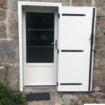 Porte mixte bois / aluminium