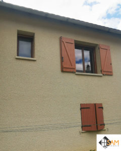 Fenêtres aluminium - coloris marron Ral 8011