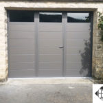 Porte de garage battante 3 vantaux en aluminium