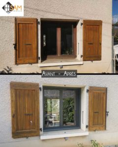 Avant-après fenêtre aluminium