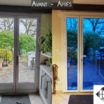 Avant/Après – Porte-fenêtre tiercée en aluminium